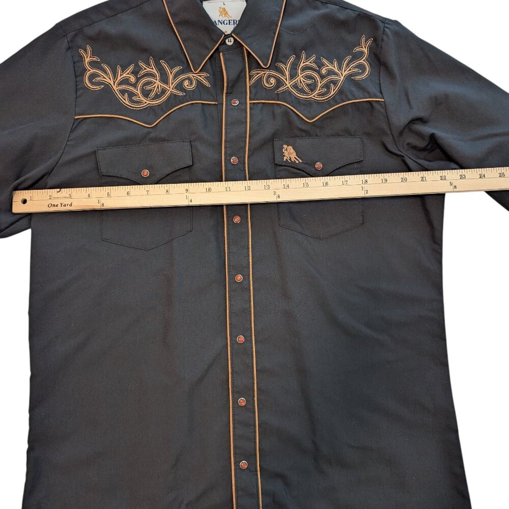 Rangers Original Pearl Snap Guacho - Men's L - Picture 5 of 6